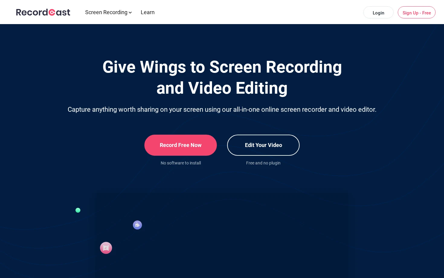 RecordCast 页面快照